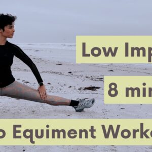 8 minute Low impact No equipment FULL BODY HIIT WORKOUT (no running or jumping)