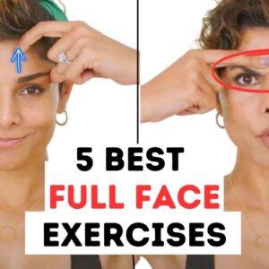 5 Best Full Face Exercises | 3 minute routine for Wrinkles and Face lift | Blush with me face yoga