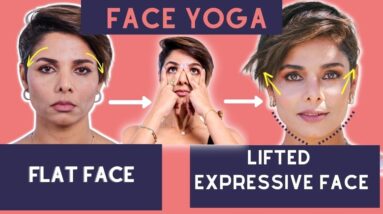 How to Turn a Flat NON-EXPRESSIVE FACE into an EXPRESSIVE FACE with 3 FACE YOGA Exercises
