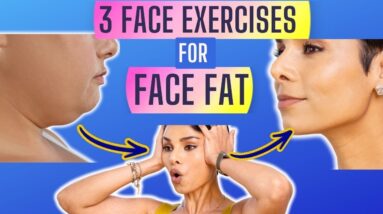 3 FACE EXERCISES for FACE FAT: 3 minutes to Sculpt CHEEKS and JAW
