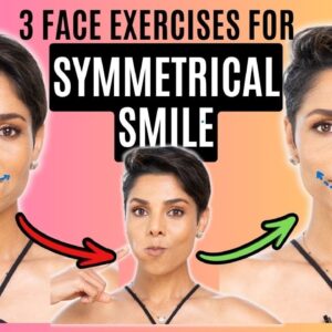 You Can FIX ASYMMETRICAL SMILE  Naturally with these 3 FACE EXERCISES