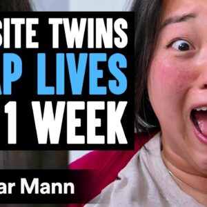Opposite Twins SWAP LIVES For 1 Week | Dhar Mann Studios